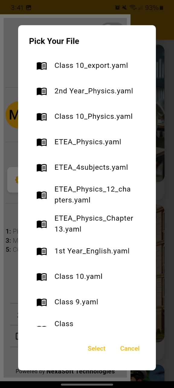 Import Course Data Button